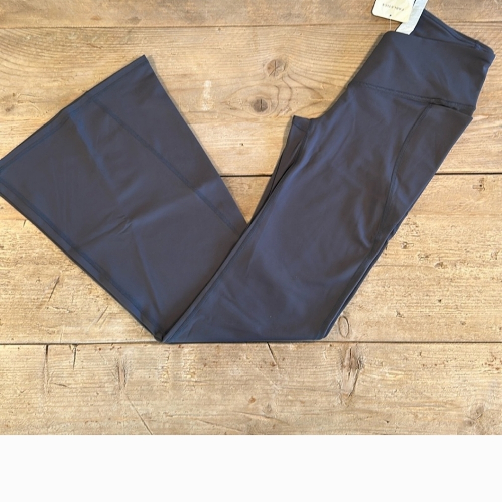 NWT- Fabletics High-Waisted Crossover Flare -MIDNIGHT (32”) Brand New!!